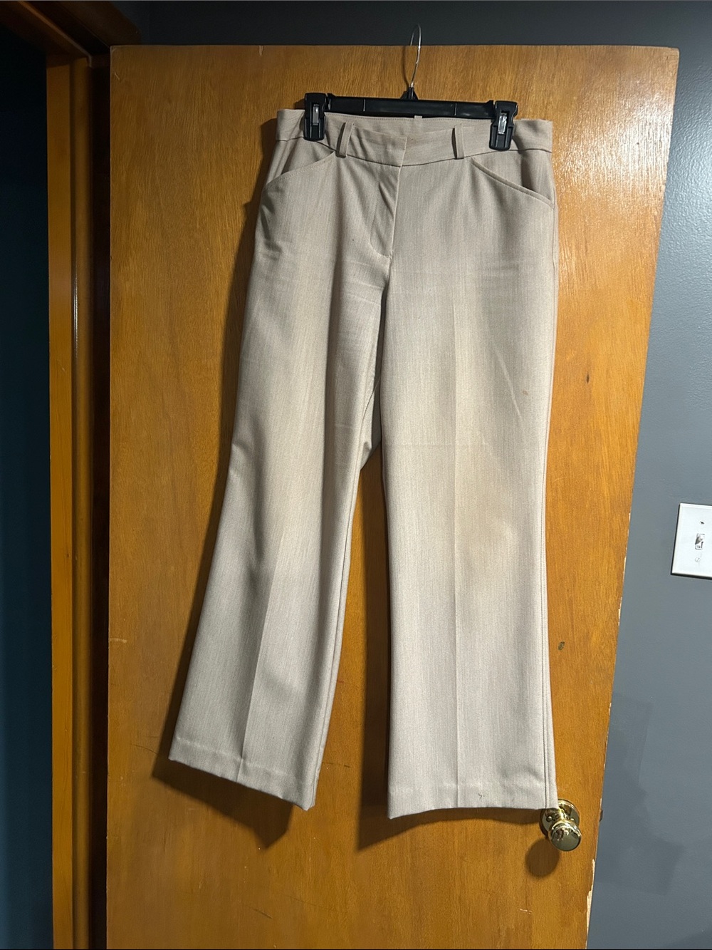 Worthington Beige Boot Cut Dress Pants